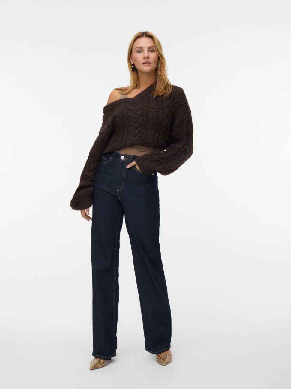 VMTESSA High rise Wide leg fit Jeans
