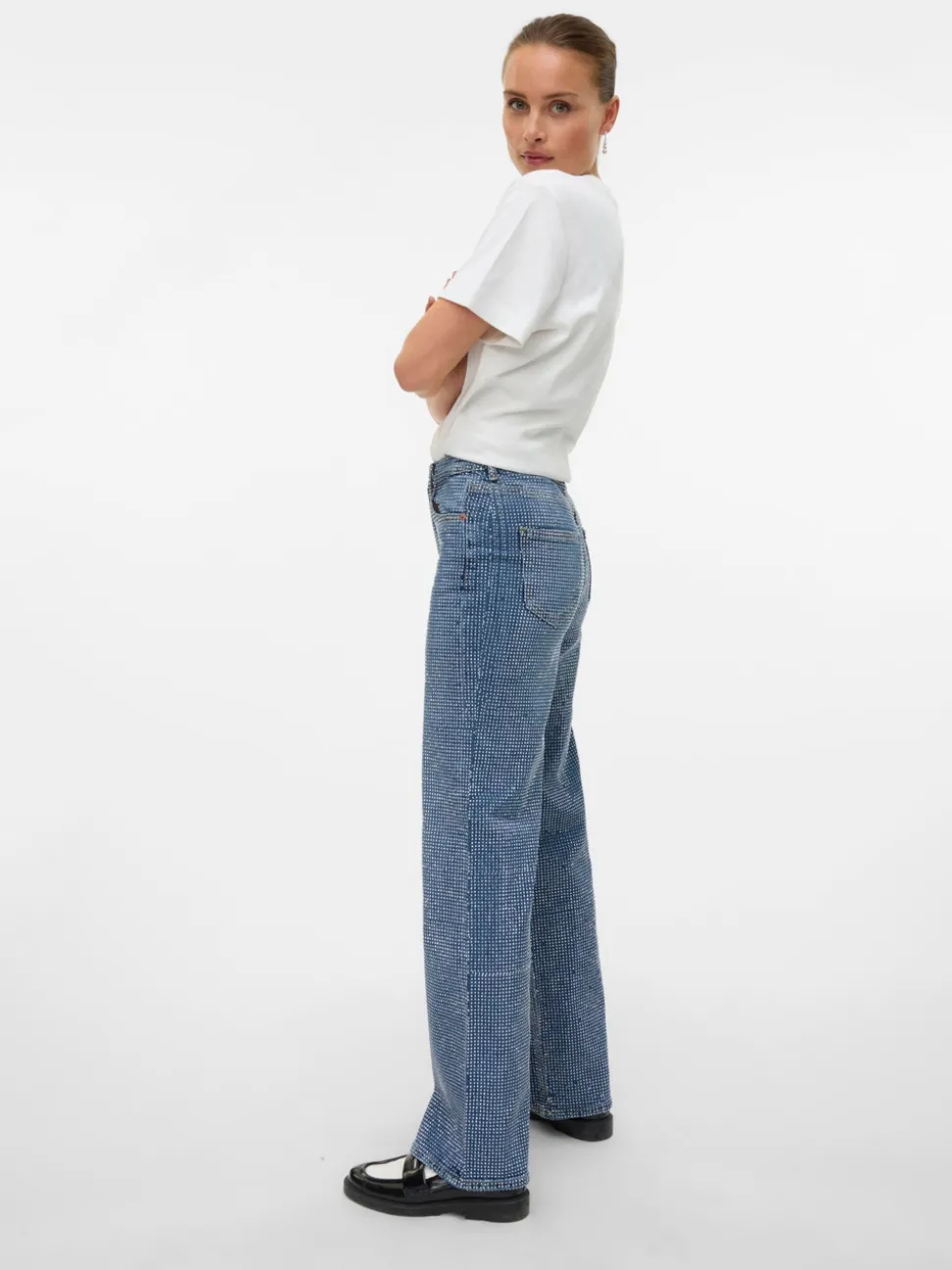 VMTESSA High rise Wide leg fit Jeans