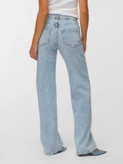 VMTESSA Rhinestone High rise Wide leg fit Jeans