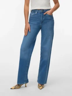 VMTESSA-STRETCH High rise Wide leg fit Jeans