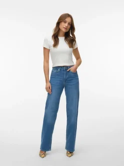VMTESSA-STRETCH High rise Wide leg fit Jeans