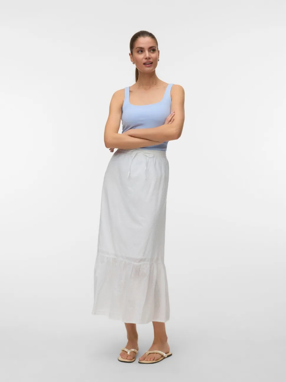 VMTRINE Mid waist Lange rok