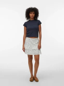 VMTRINE Mid waist Korte rok