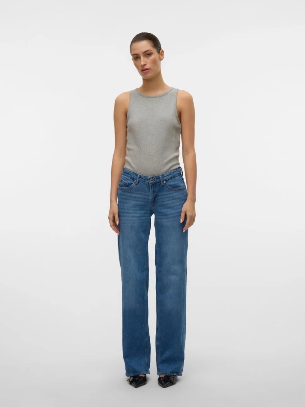 VMVANESSA Low rise Wide leg fit Jeans