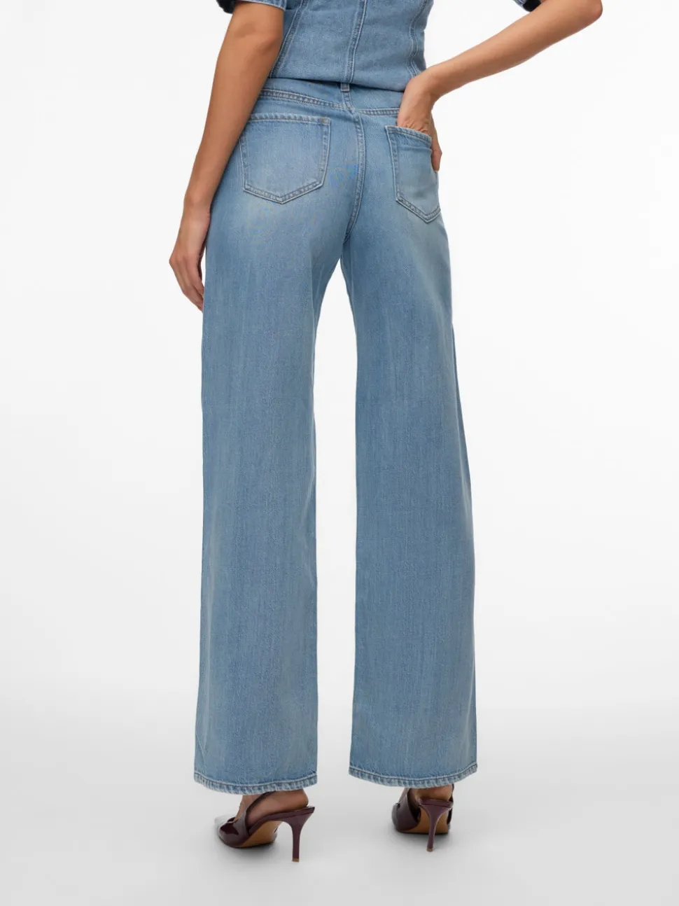 VMVEGA High rise Wide leg fit Jeans