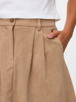 VMVIENNA High waist Corduroy Midi-rok