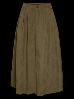 VMVIENNA High waist Corduroy Midi-rok