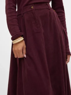 VMVIENNA High waist Corduroy Midi-rok