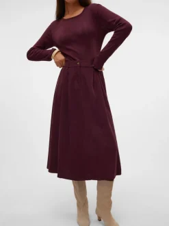 VMVIENNA High waist Corduroy Midi-rok