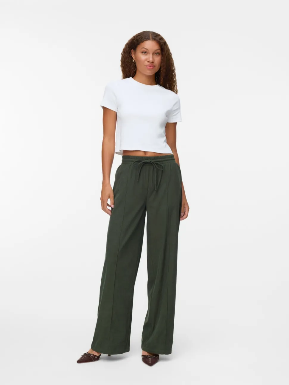 VMVILJA High waist fluwelen Broek