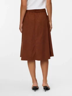 VMVILJA Corduroy High waist Midi-rok