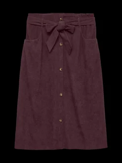 VMVILJA Corduroy High waist Midi-rok