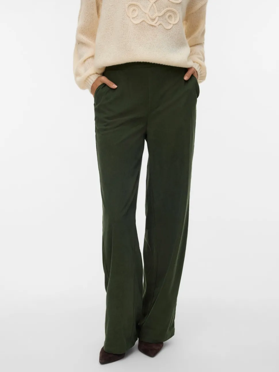 VMVILJA High waist Corduroy Broek