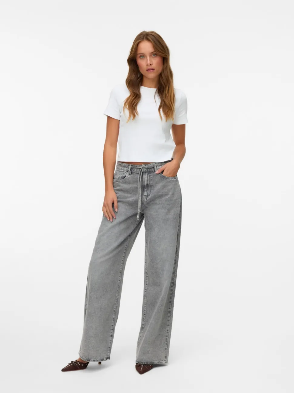 VMWIEN Mid rise Wide leg fit Jeans